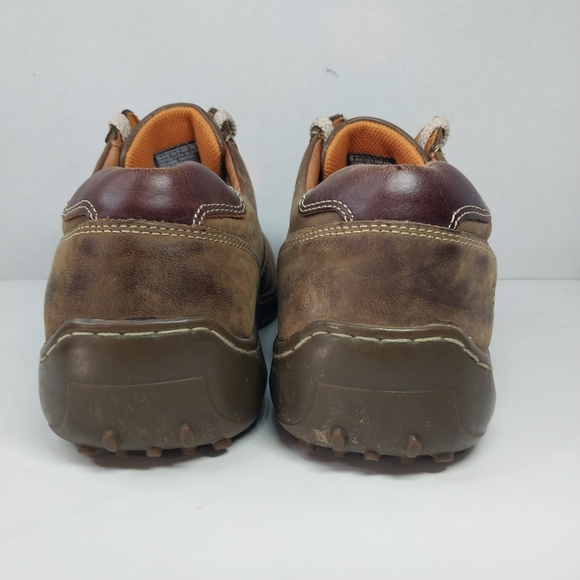 Vtg 90's Skechers Size 10.5 Brown Leather Lace Up Square Toe Y2k Casual Shoes - Picture 5 of 12